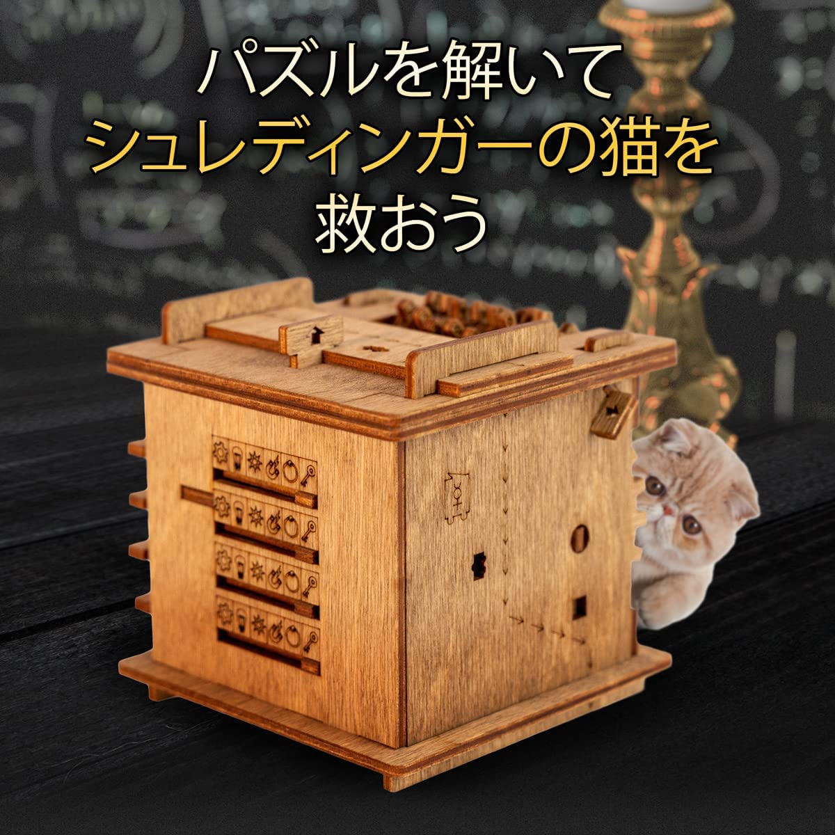 Amazon | 3D立体パズル クルーボックス 頭の体操木製3D難解パズル 脱出