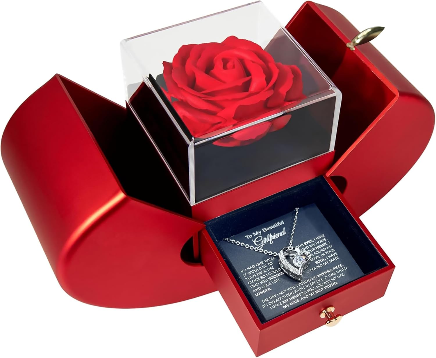 Necklace For Girlfriend Promise Necklace For Her Girlfriend Gifts For Anniversary Birthday Christmas Valentine's Day Mother's Day Romantic Gifts For GF - Image 2