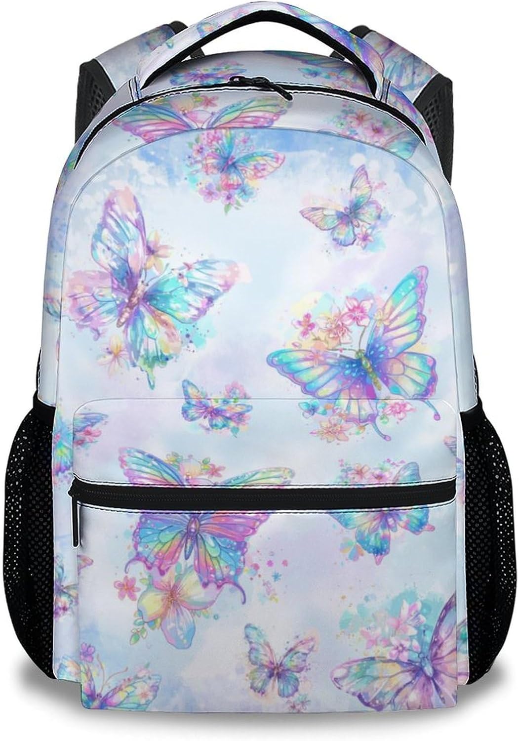 Cat Backpack for Girls, 17 Inch Cute Kids Backpacks for Elementary School, Pink Large Capacity Animals School Bag for Kindergarten