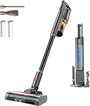 uwant V500 Cordless Vacuum Cleaner with Auto Empty&Auto Dust Scrap System, 7-Layer HEPA Filtration, Anti-Tangle Brush, Stick Vacuum for Pet Hair, Hard Floors, Carpet