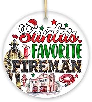 Vista 9 de Adorno de Navidad a cuadros para peluquería (redondo)