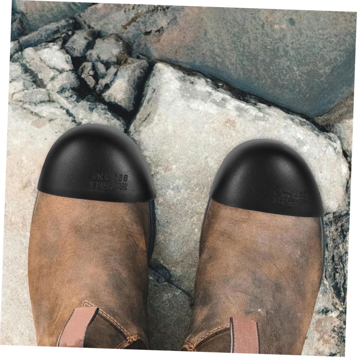 MAGICLULU 3-pair Steel Toe Safety Shoes Protective Toe Caps Work Shoes for Construction Safety