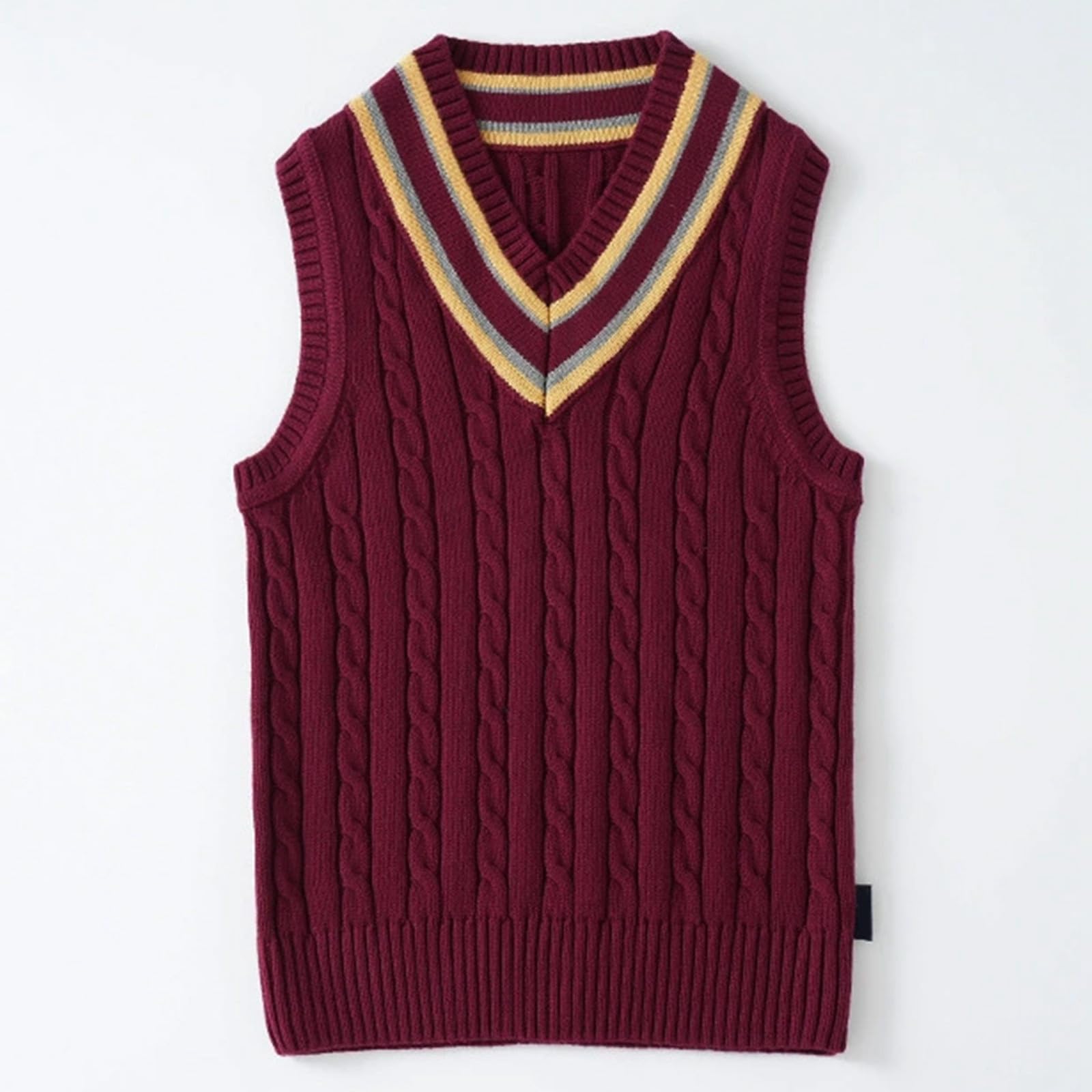 WWricotta Maglioni per Ragazzi, Gilet in Maglia per Bambini, Stile accademico Britannico, Abbigliamento Casual per la Scuola, Pullover Invernale Caldo per Bambini