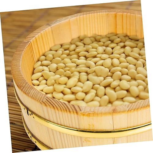 Miniatura 6 de Cubo de sushi Arroz japonés Sushi Tazón de arroz Plato de sushi Plato para servir sashimi Tabla de sushi Cubo de arroz de madera de gran capacidad