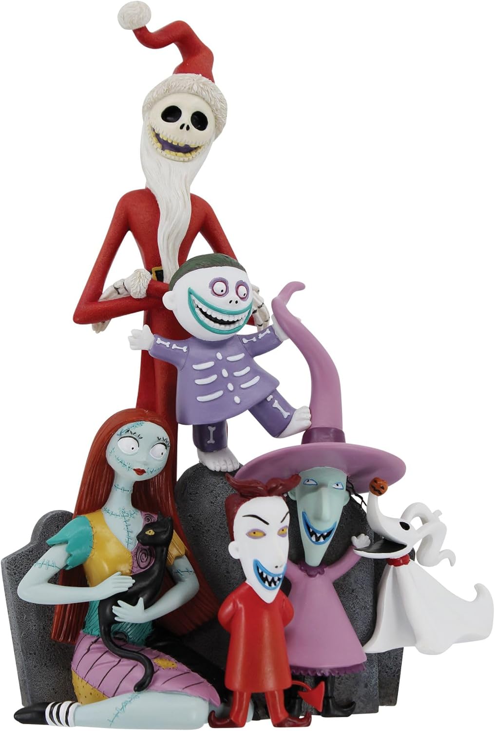 Enesco Disney Showcase The Nightmare Before Christmas Character Pyramid Figurine, 9 Inch, Multicolor