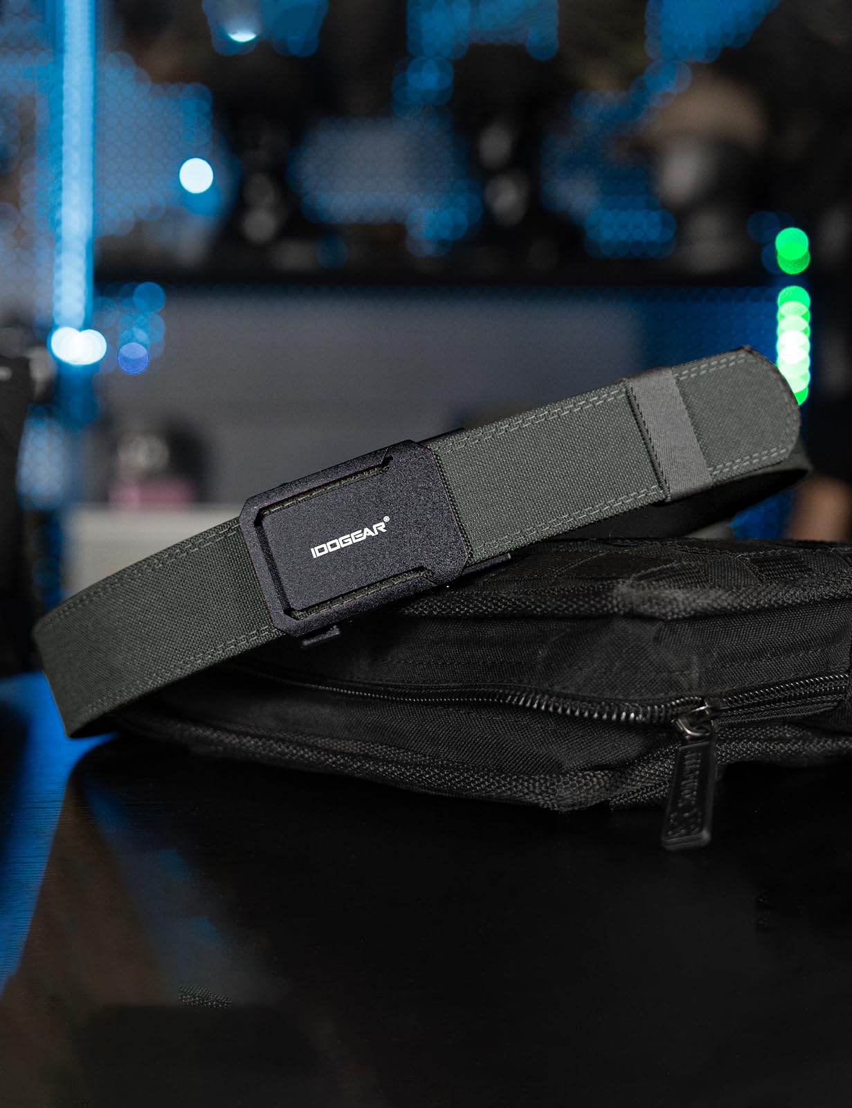 IDOGEAR Schnellverstellbarer taktischer Ratschengurt | Strapazierfähiges 1000D-Nylon für EDC, CCW und den Einsatz im Dienst