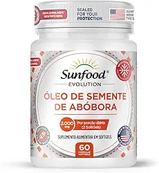 ÓLEO DE SEMENTE DE ABÓBORA 2.000MG 60 SOFTGELS SUNFOOD EVOLUTION