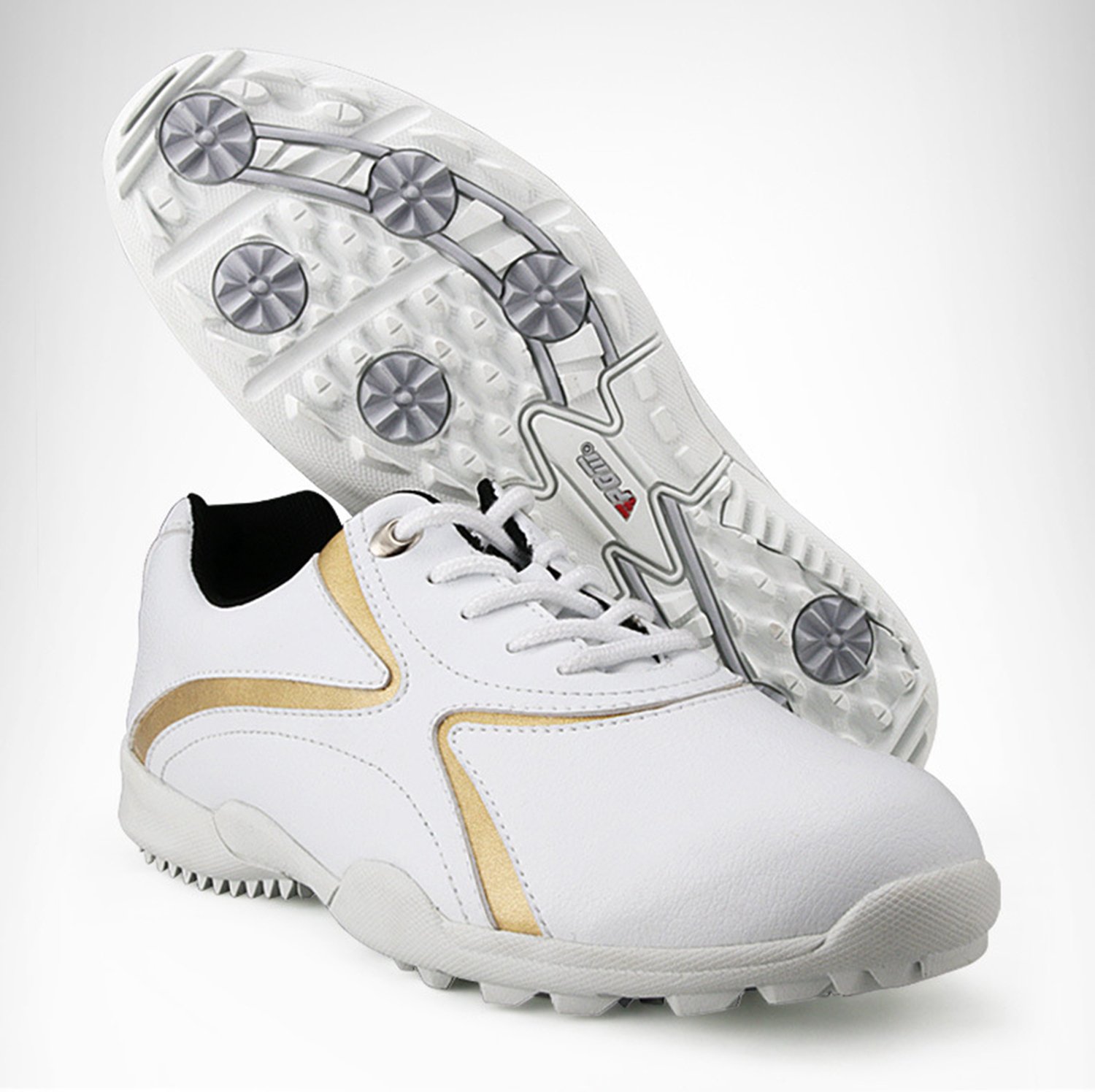 PGM Chaussures de Golf extérieur Respirant Femmes Sneakers