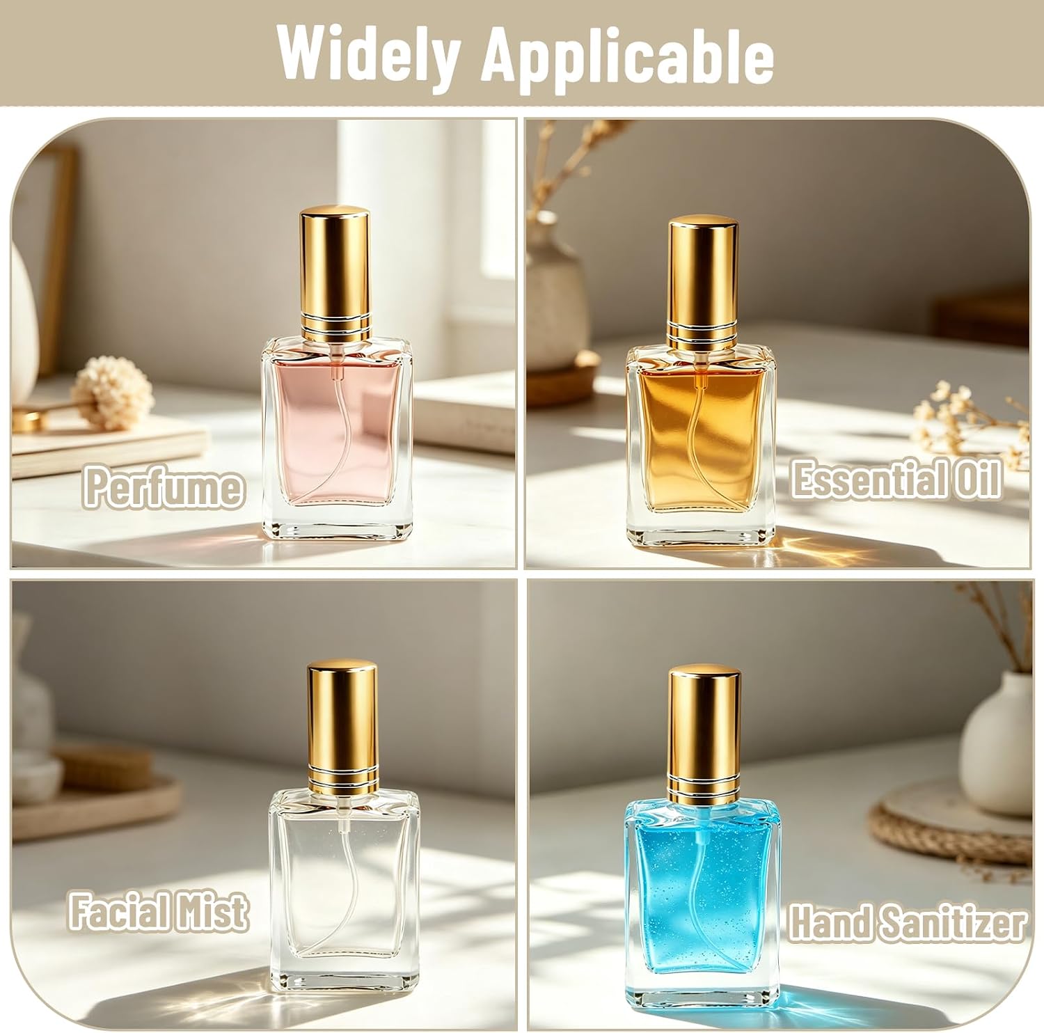 30 Pack 15ml Glass Perfume Bottles, Empty Refillable Spray Atomizer Bottles, Mini Clear Perfume Dispenser Container with Pump Tool, Droppers and Funnels for Travel, Cologne(Gold) image 5