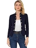 Open Front Blazers for Women's Casual Long Sleeves Buttons Office Suit Jacket