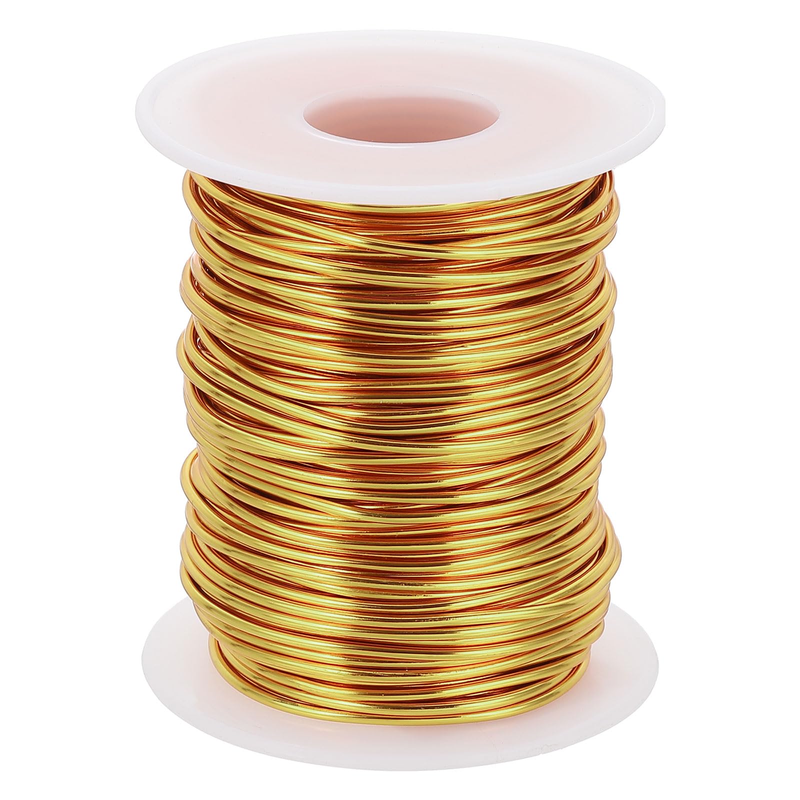 Alambre de aluminio flexible para esculpir y moldear sin esfuerzo, 100 pies color oro