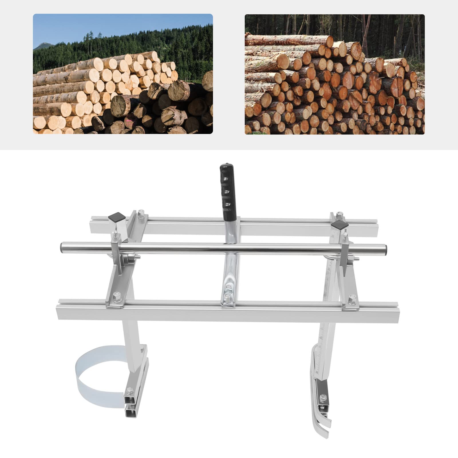 Soporte para motosierra, aserradero móvil, ayuda profesional para motosierra de cadena, sierra de madera, ayuda para motosierra de 14 a 24 pulgadas, ideal para carpinteros, propietarios de