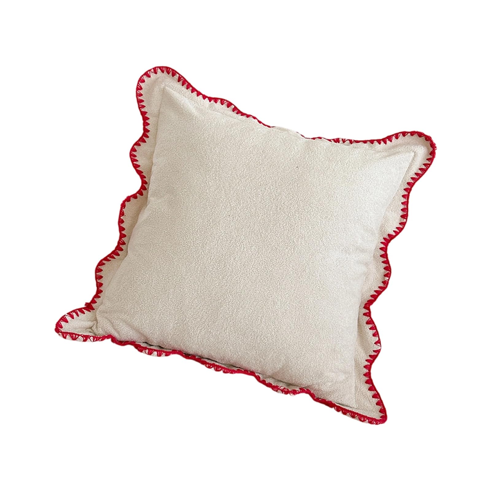 Xinsheinelry Cloud Plush Decorative Pillowcase with Elegant Designs Washable for Sofa Bed Cushion Decorative Edges Pillowcase