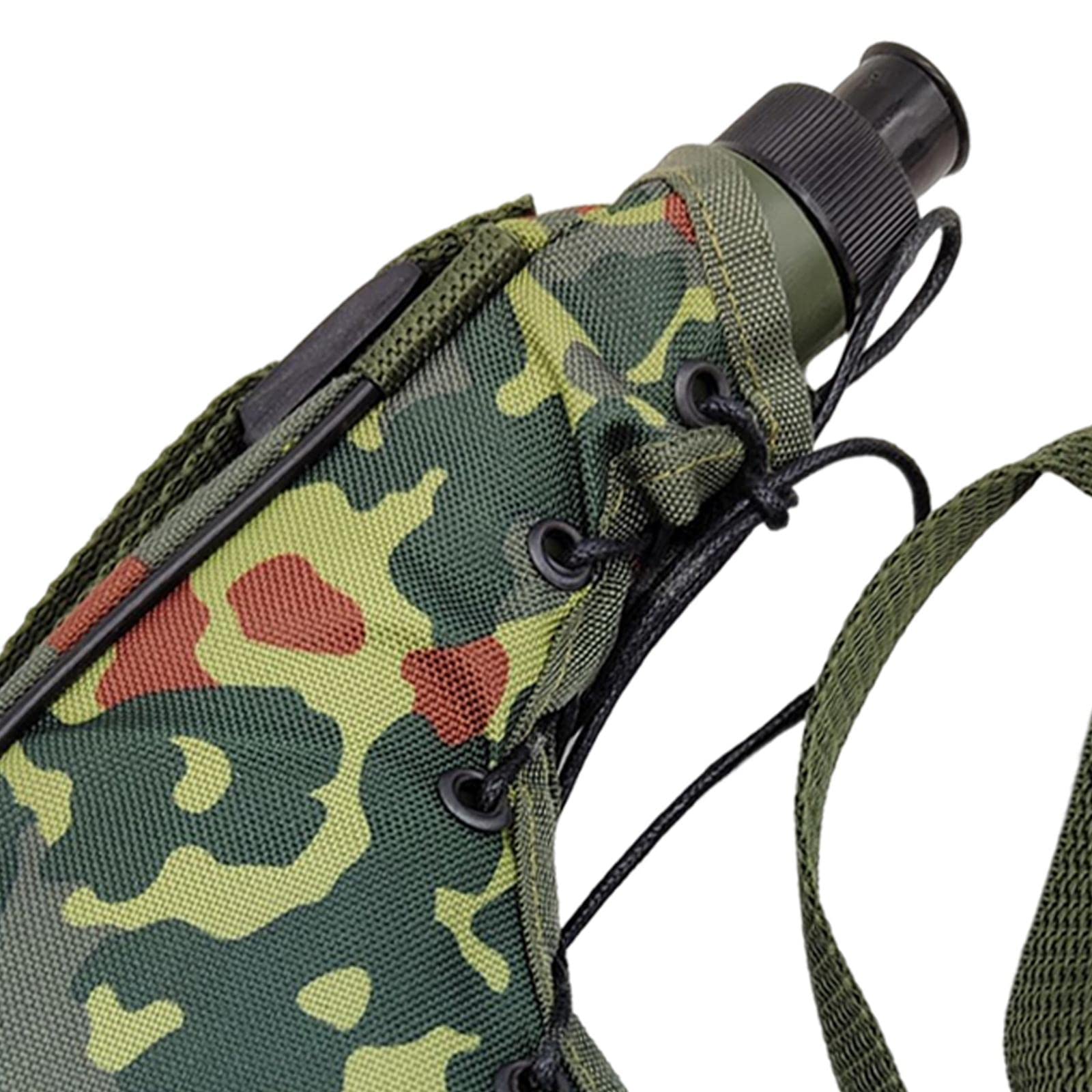 5er-Set Wasserflasche Armee Camping Flachmann für Jagd Trekking Camouflage Rot 28x13x4.8cm