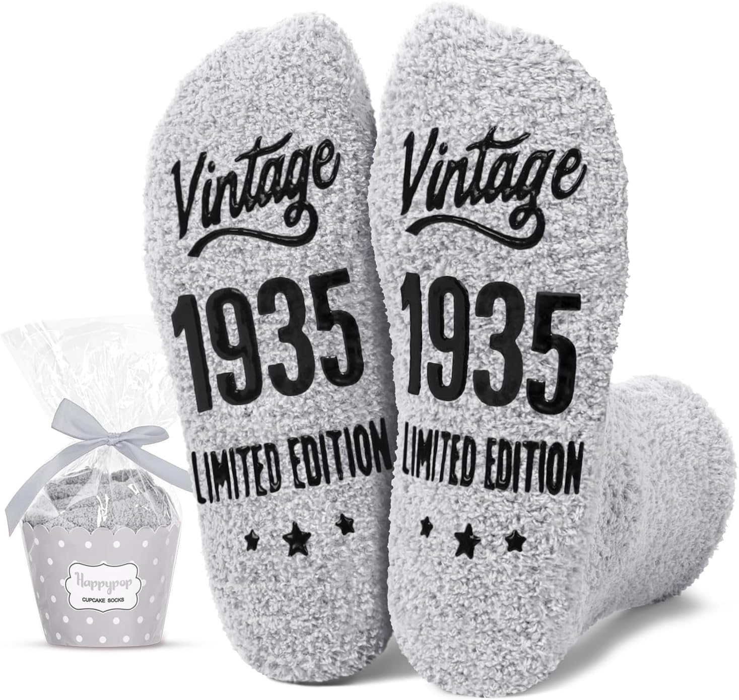 HAPPYPOP Birthday Gifts Ideas for Elderly - Birthday Socks for People Born between 1924-1935