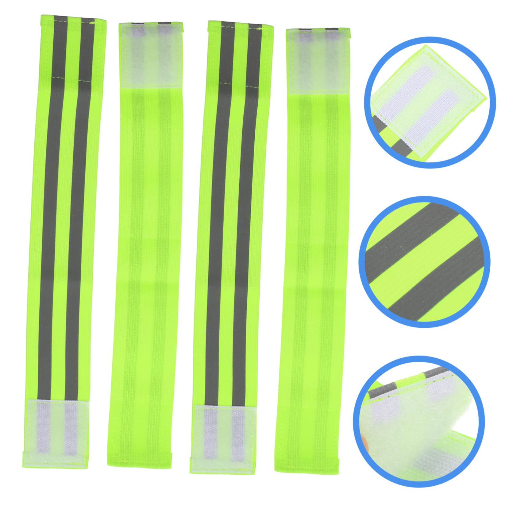 Happyyami 20 Piezas muñequera Reflectante Cinta Reflectante para Ropa Correr Noche Pulseras Reflectantes para Exteriores Pulseras Reflectantes de Seguridad equitación Brazalete