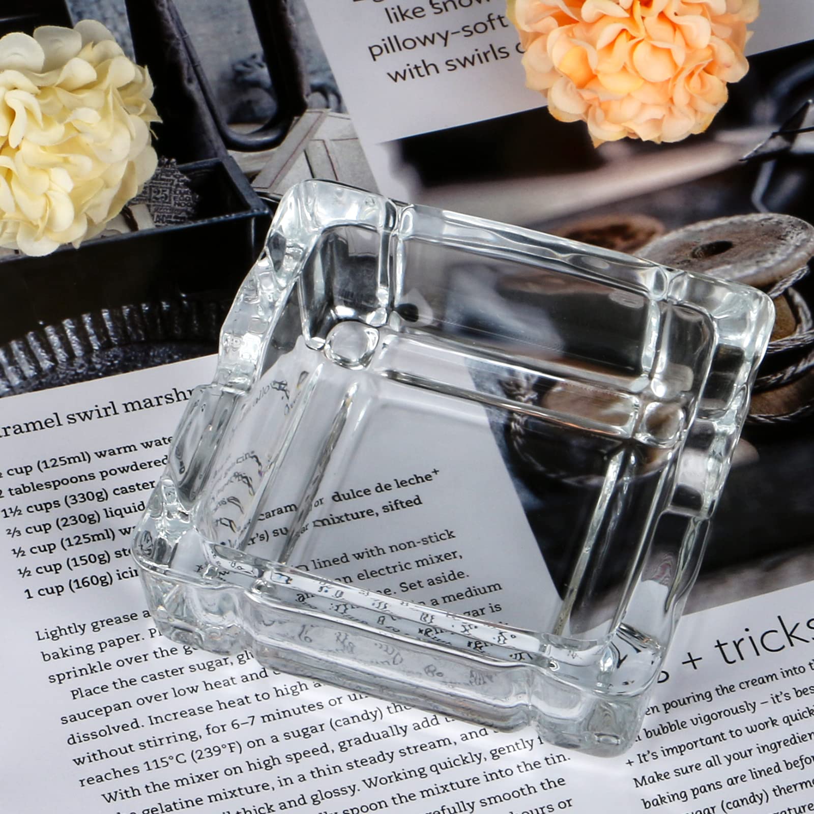 Buy ZKKD Ashtray, Glass Ashtray Home Ashtrays for Cigarettes, Outdoor