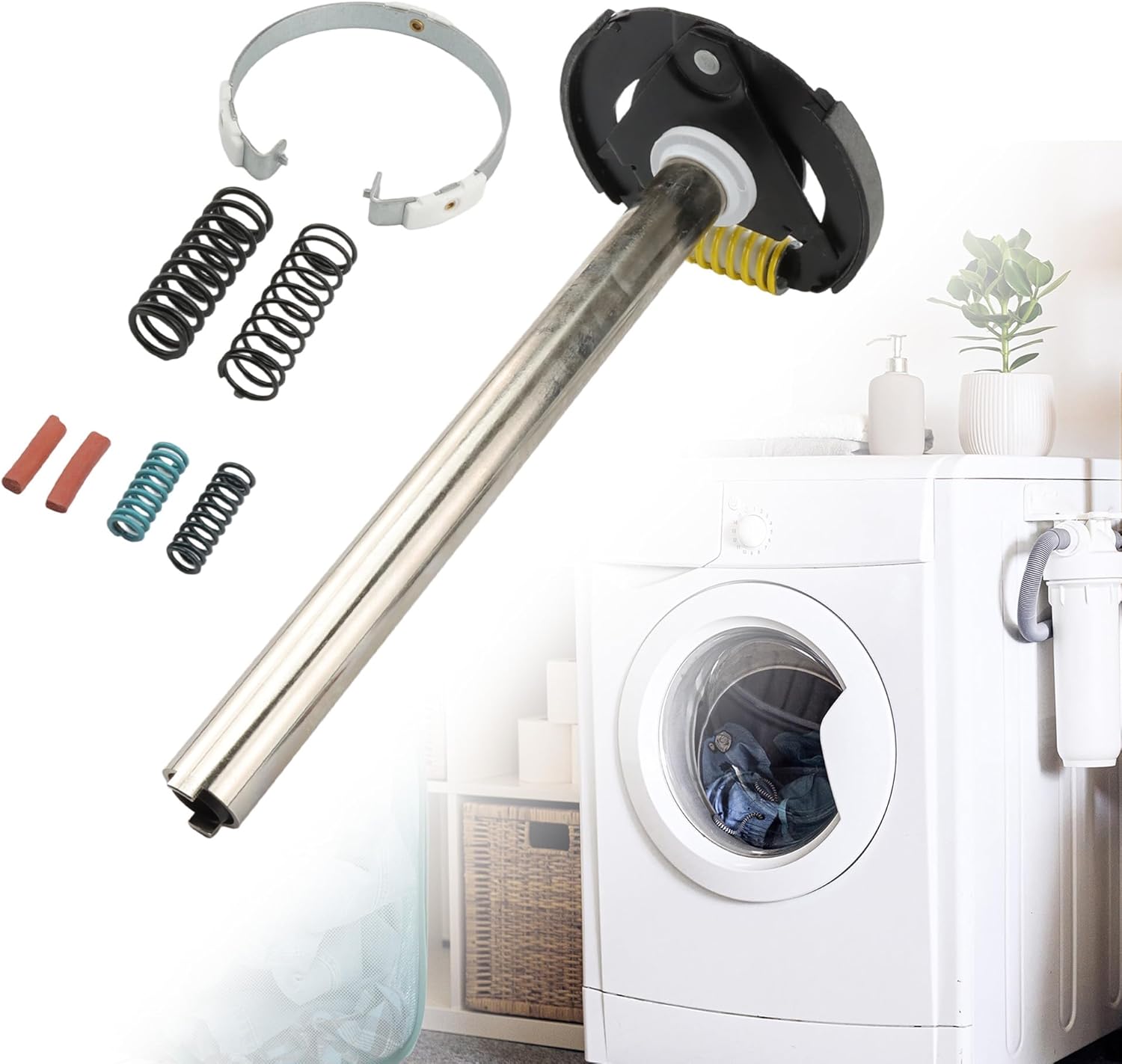 W10820043 285792 Washer Basket Drive & Brake Assembly Repair Kit for Whirlpool Kenmore Maytag Washing Machine Replace# WP64208 285209 388952