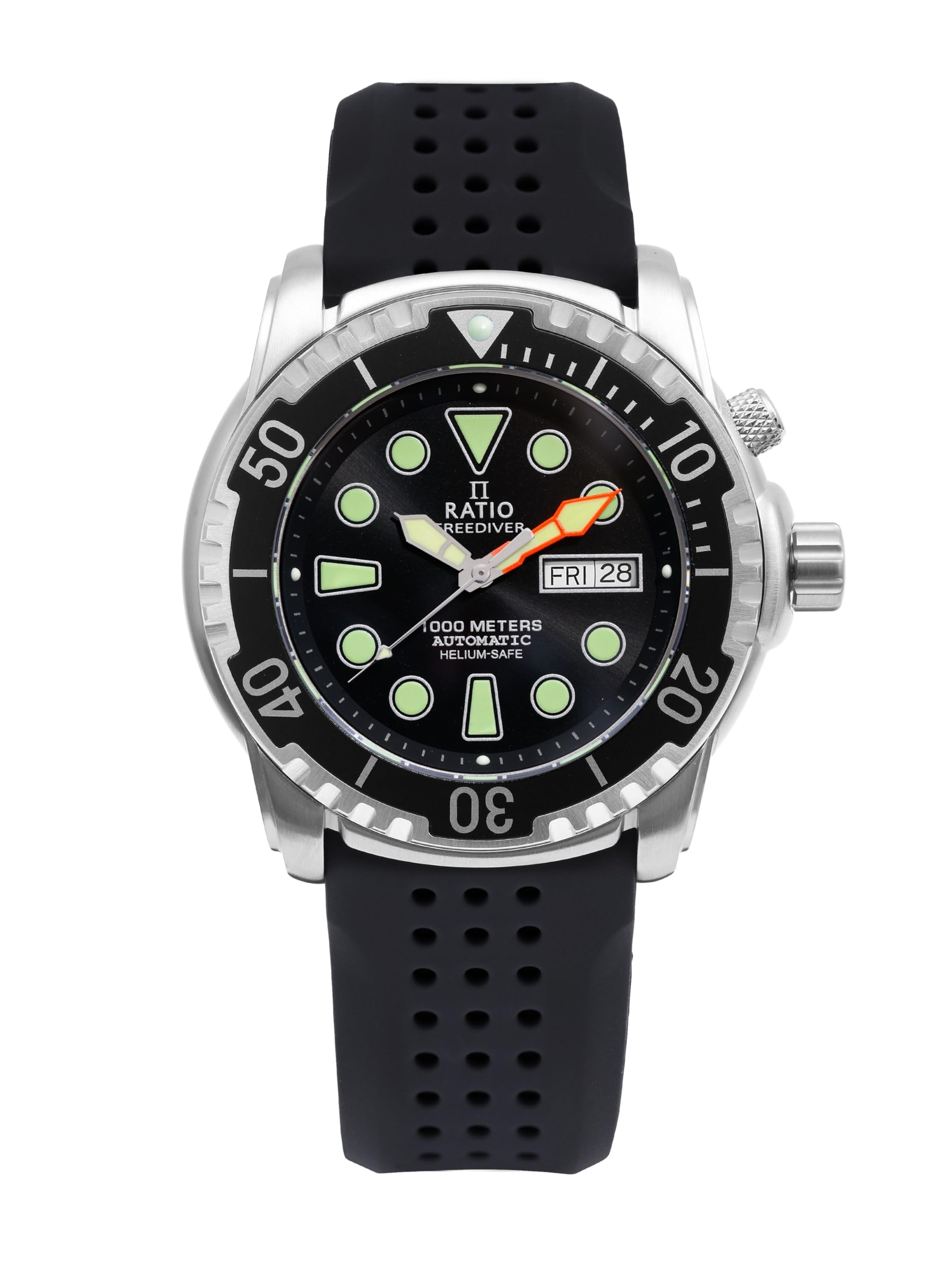 FreeDiver Helium-Safe Dive Watch Sapphire Crystal Automatic Diver Watch 1000M Water Resistant Diving Watch for Men