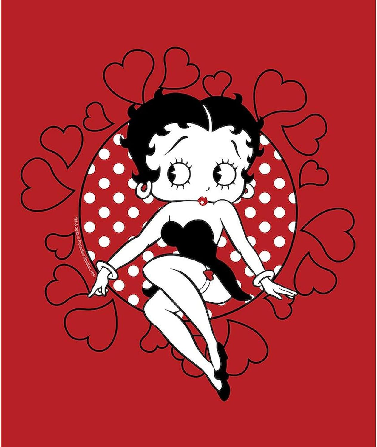CafePress Betty Boop Circle of He Super Soft Fleece Plush Throw Blanket, 60"x50"