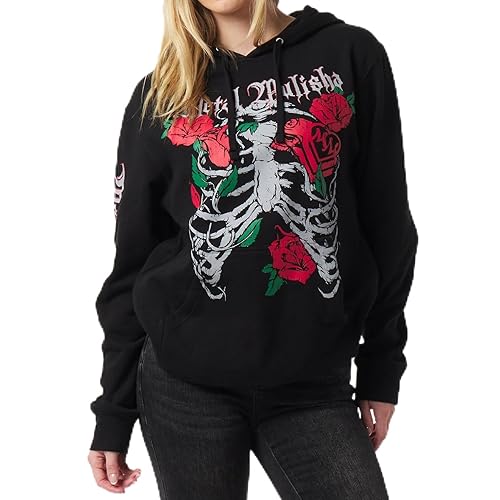 Women's Bonez Pullover Heavy Hoodie, Black