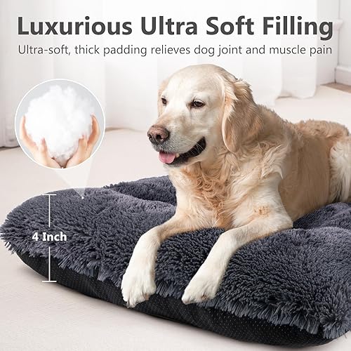 Miniatura 8 de JOEJOY Cama ortopédica para perros extra grandes y medianos, cama grande de espuma para perros con funda impermeable extraíble, tapete de felpa