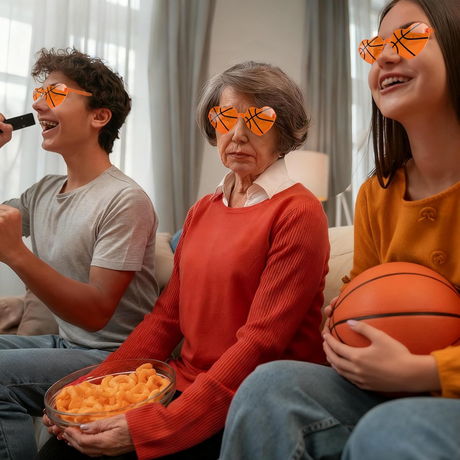 Heart Sport Sunglasses Football Volleyball Soccer Basketball Bulk for Coach Team Player - Image 7