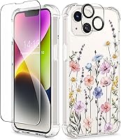 Vista 128 de GVIEWIN - Funda para iPhone 11 con protector de pantalla + protector de lente de cámara, cubierta protectora transparente suave de poliuretano