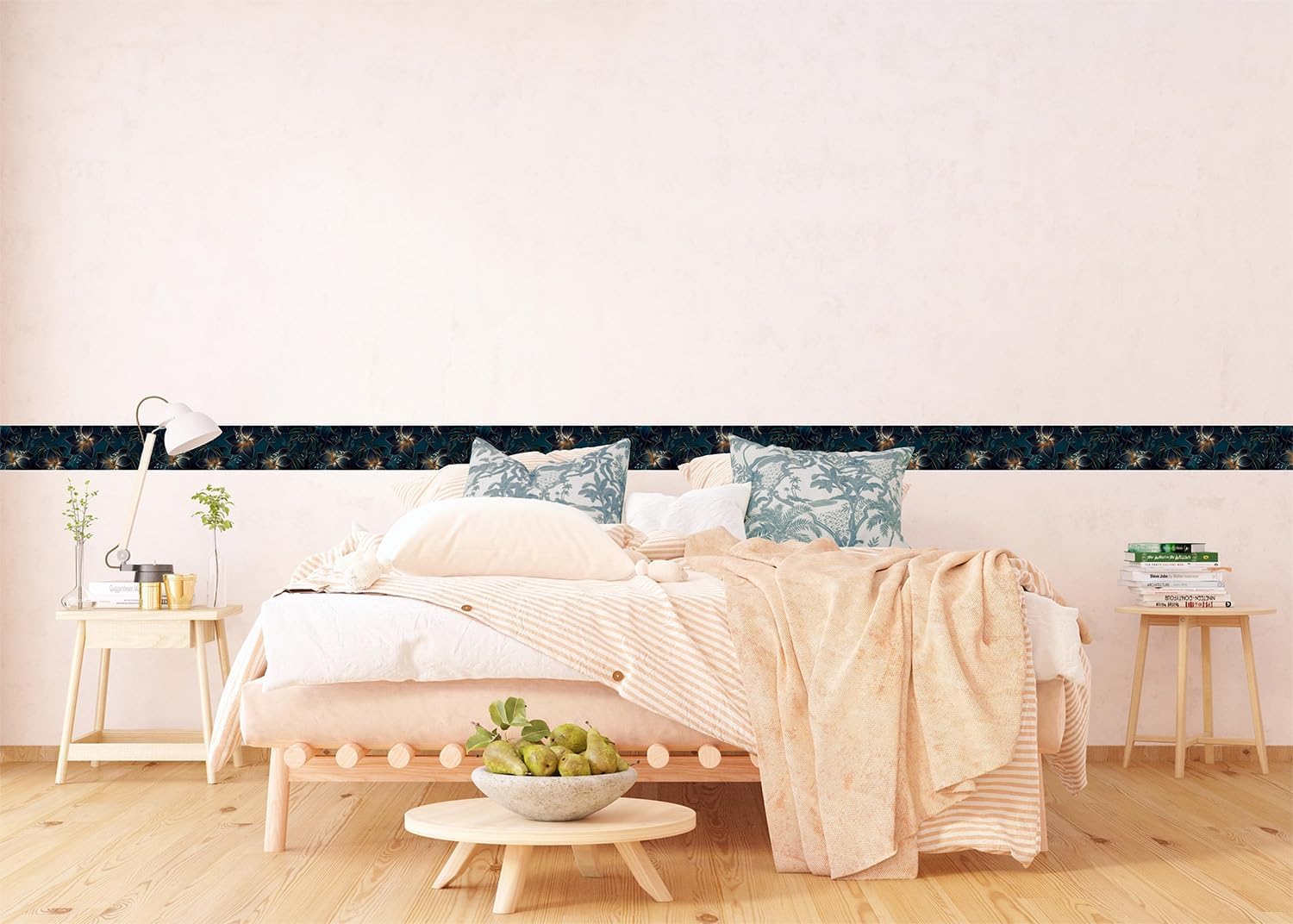 Self-Adhesive Border, Kitchen, Living Room, Wall Sticker, Multicoloured, 500 x 13.8 cm, AWB 8402