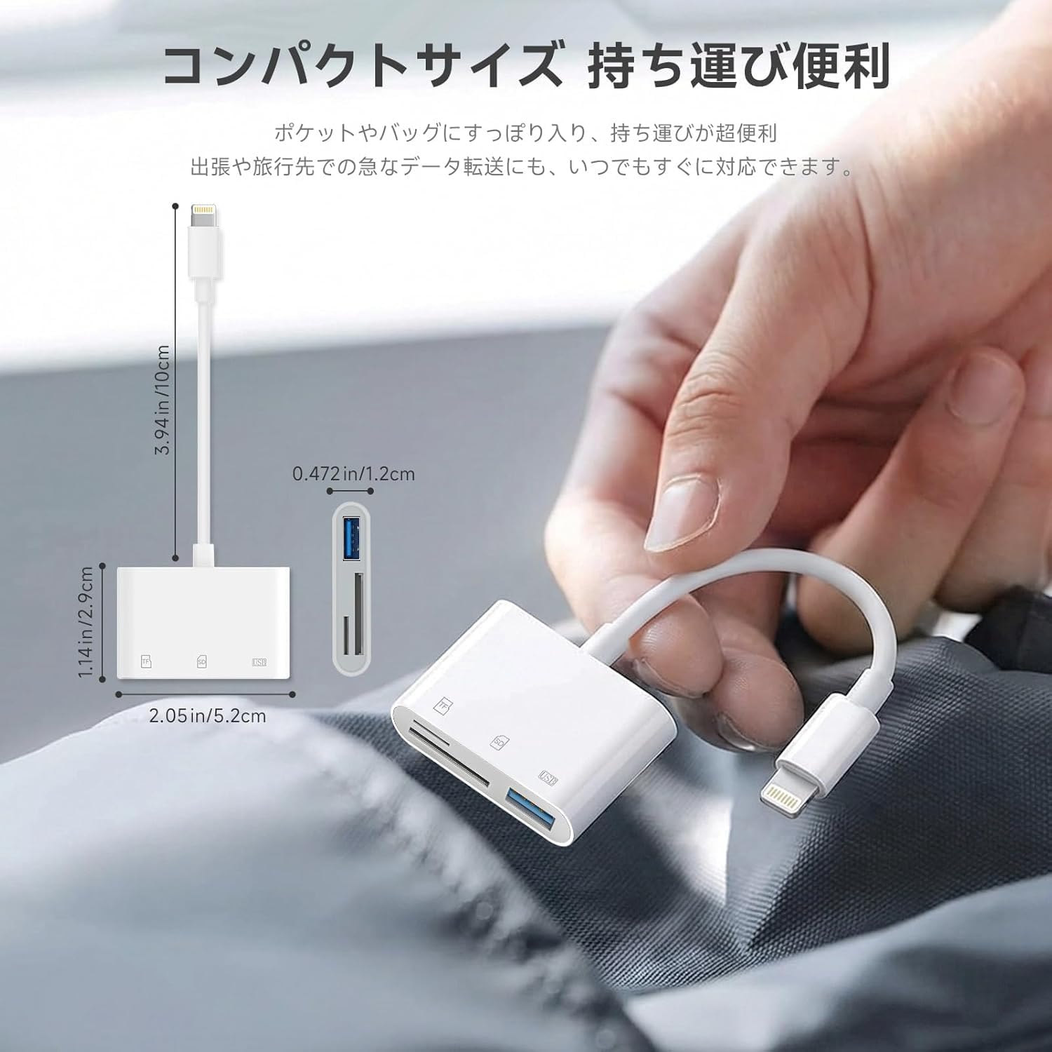Amazon.co.jp: iPhone SD カードリーダー【2026 年新モデル】3in1