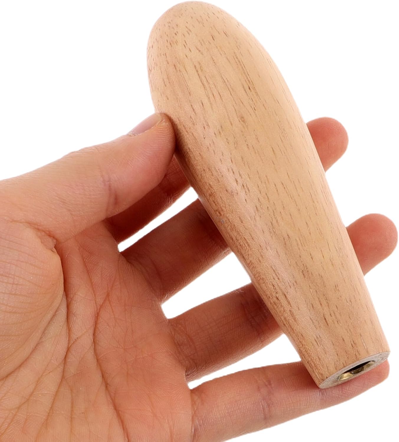 Garneck 2pcs Wooden Beer Tap Handle Replacement for Kegerator Ergonomic Grip Vintage Style Faucet Handle for Beer Barrel Taps Easy to Install Keg Faucet Knob Rubberwood Bar Accessory