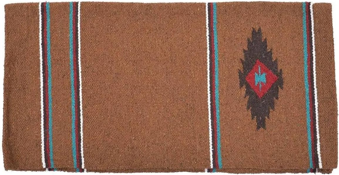 Circle Y Diamond R Single Weave Saddle Blanket Brown
