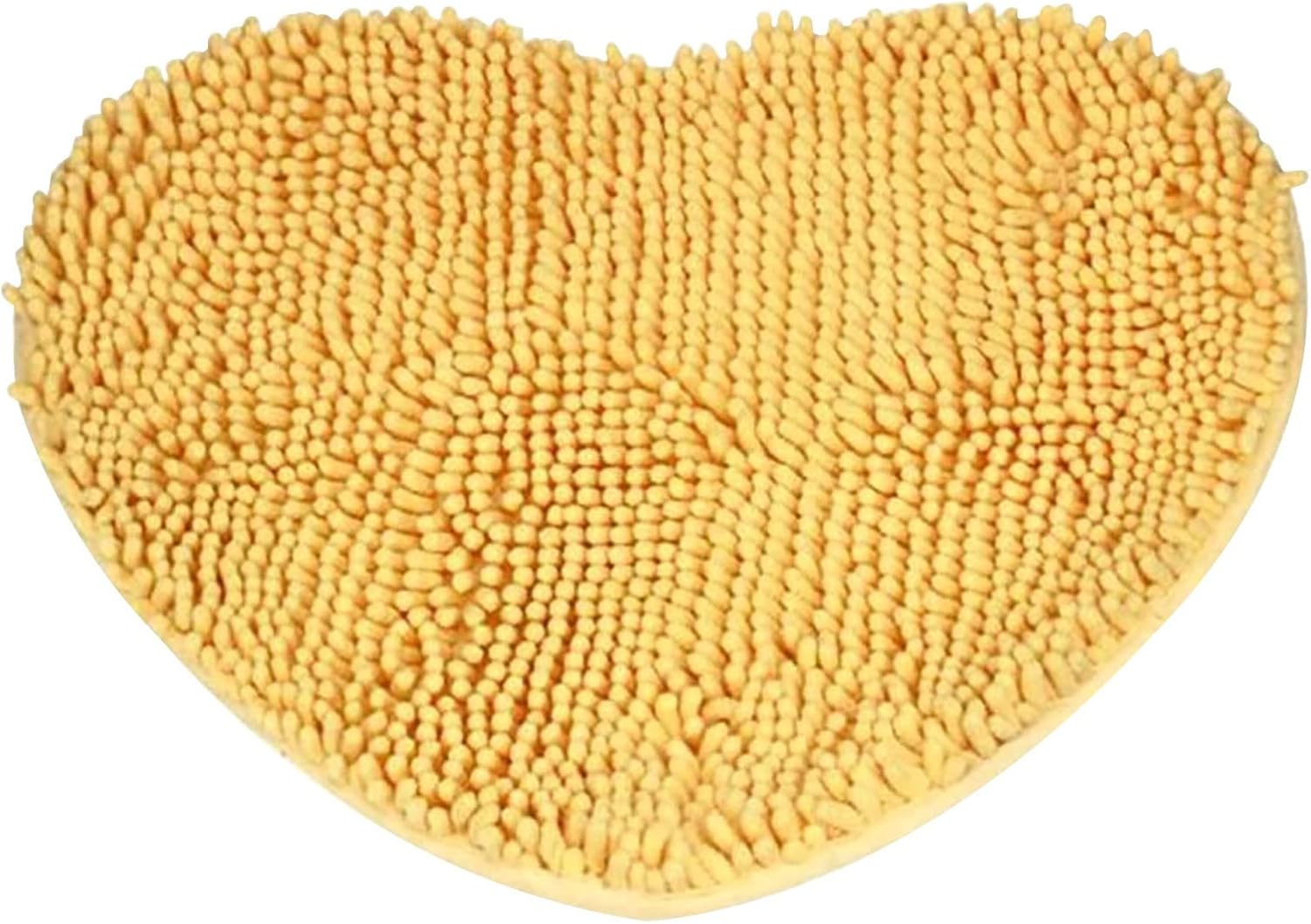 Levmjia Chenille Heart Shaped Door Mat Bathroom Toilet