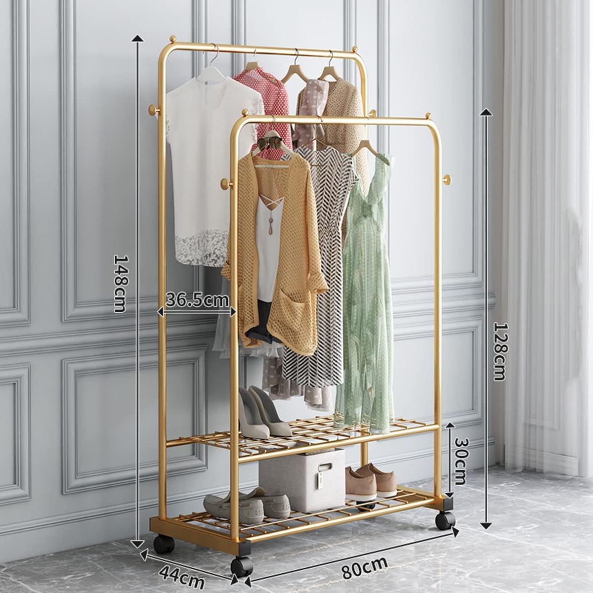 Heavy Duty Rolling Garment Rack JOZ 400 Lbs Heavy Duty Rolling Clothes ...