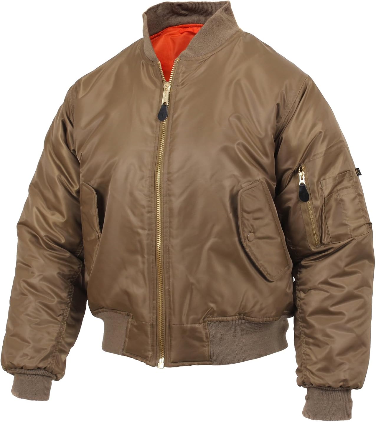 Amazon Com Rothco Ma 1 Flight Jacket Coyote Brown 3x Large Sports Outdoors