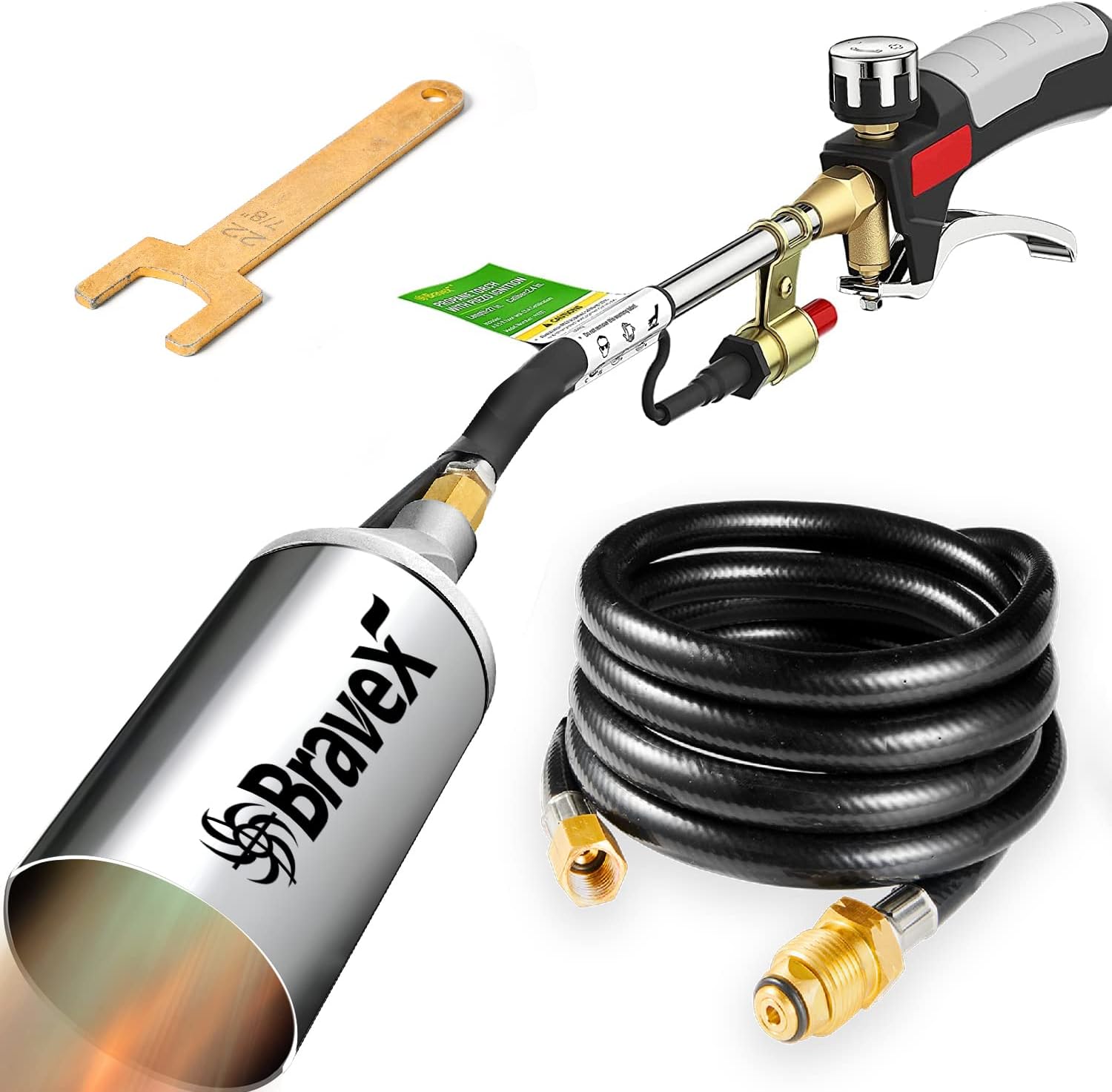 Propane Torch Weed Burner Torch Weed Torch with Push Button Igniter
