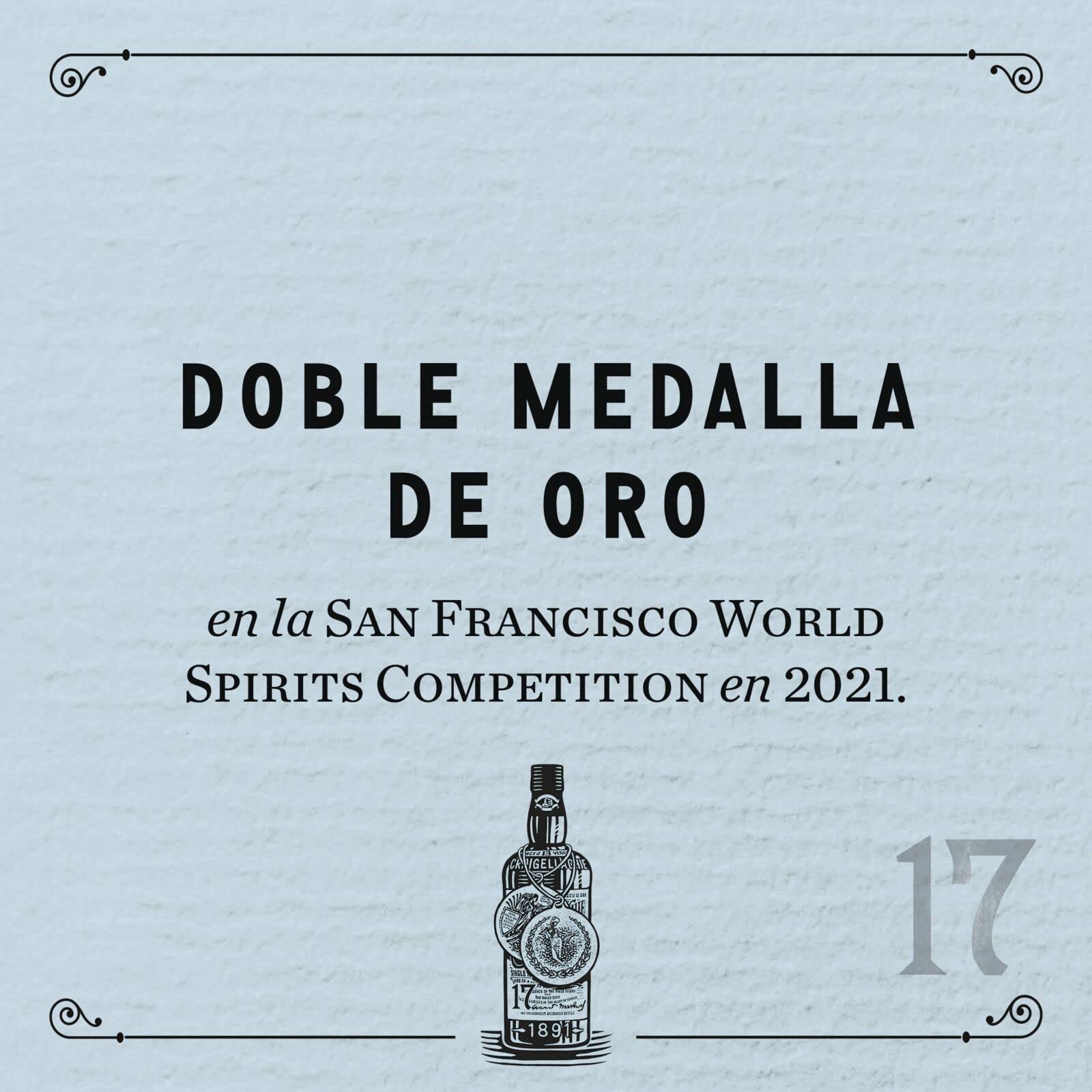 Craigellachie 17 Años Speyside Scotch Single Malt Whisky, 46 % vol., 700 ml, con estuche de regalo, Whisky terminado en barricas de jerez y bourbon, 70 cl