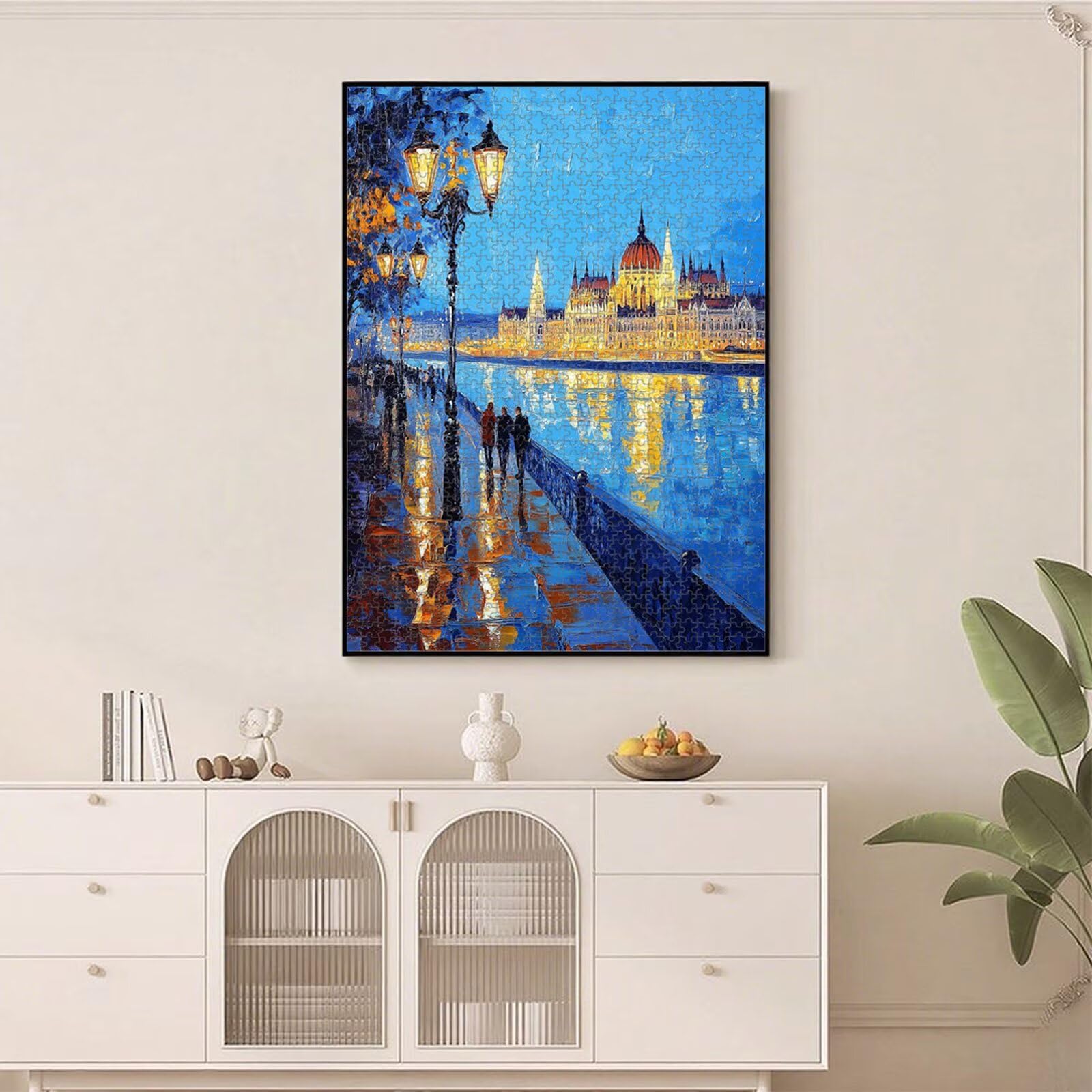 Puzzle 1000 Pièces, Ville & Paysage Puzzle en Bois Durable 1T#1370 | Puzzle en Bois, Découpe de Précision, Encres aux Couleurs Vives, Loisir Relaxant, Décoration Intérieure, Cadeau, 50x75cm