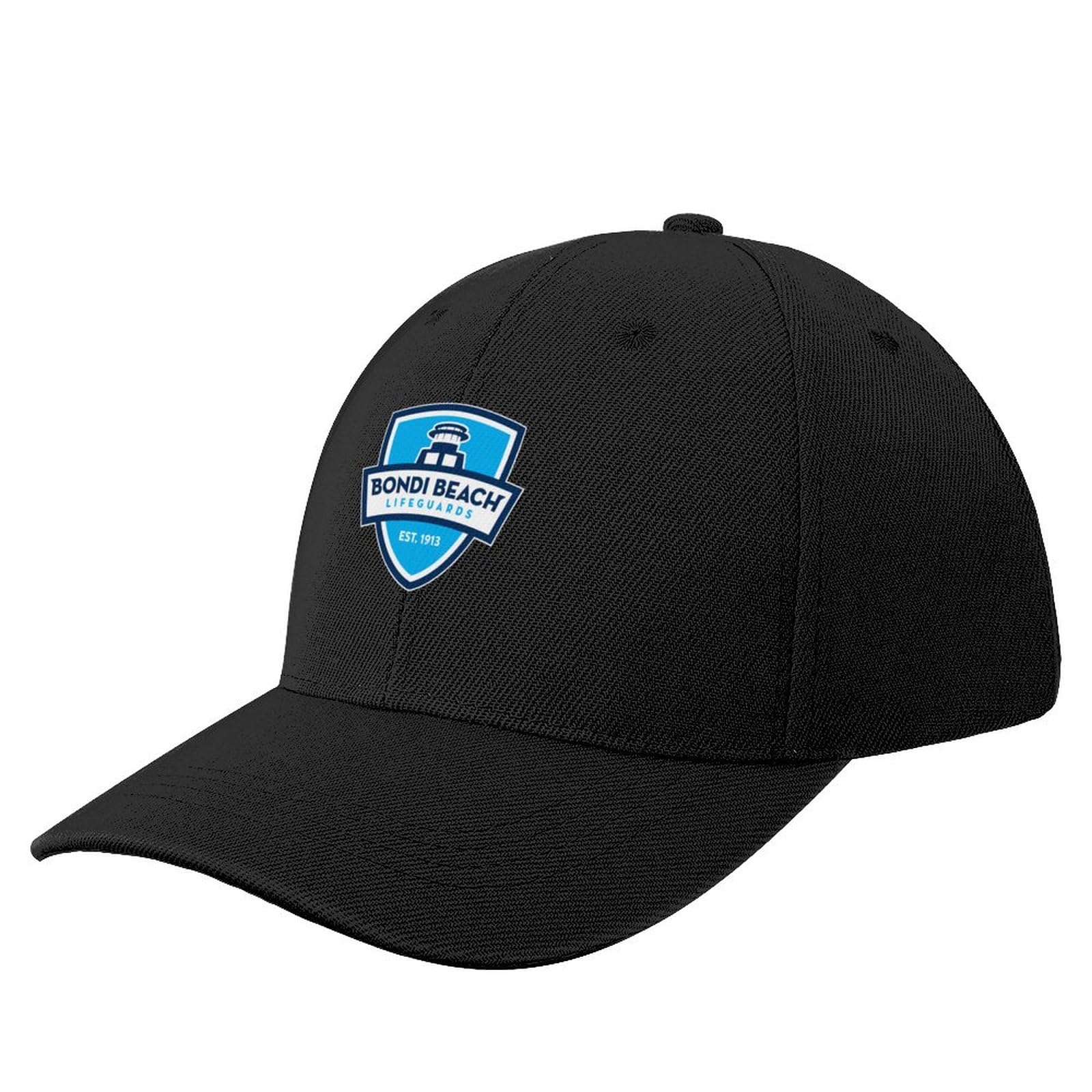 Cizieoe Men's Colour Bondi Beach Rescue Baseball Cap Black Trucker Hats Beach Outing Hats Baseball Cap Cap Wo