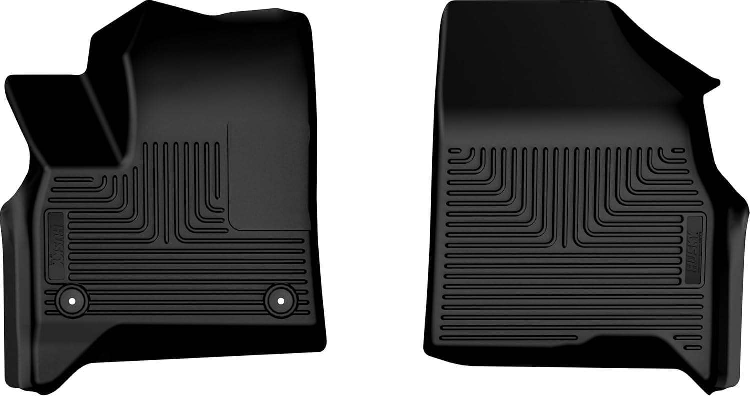 Husky Liners X-act Contour Floor Mats | Fits 2024-2026 Chevrolet Traverse; 2024-2026 GMC Acadia | Front Row, 2-pc Black - 52571
