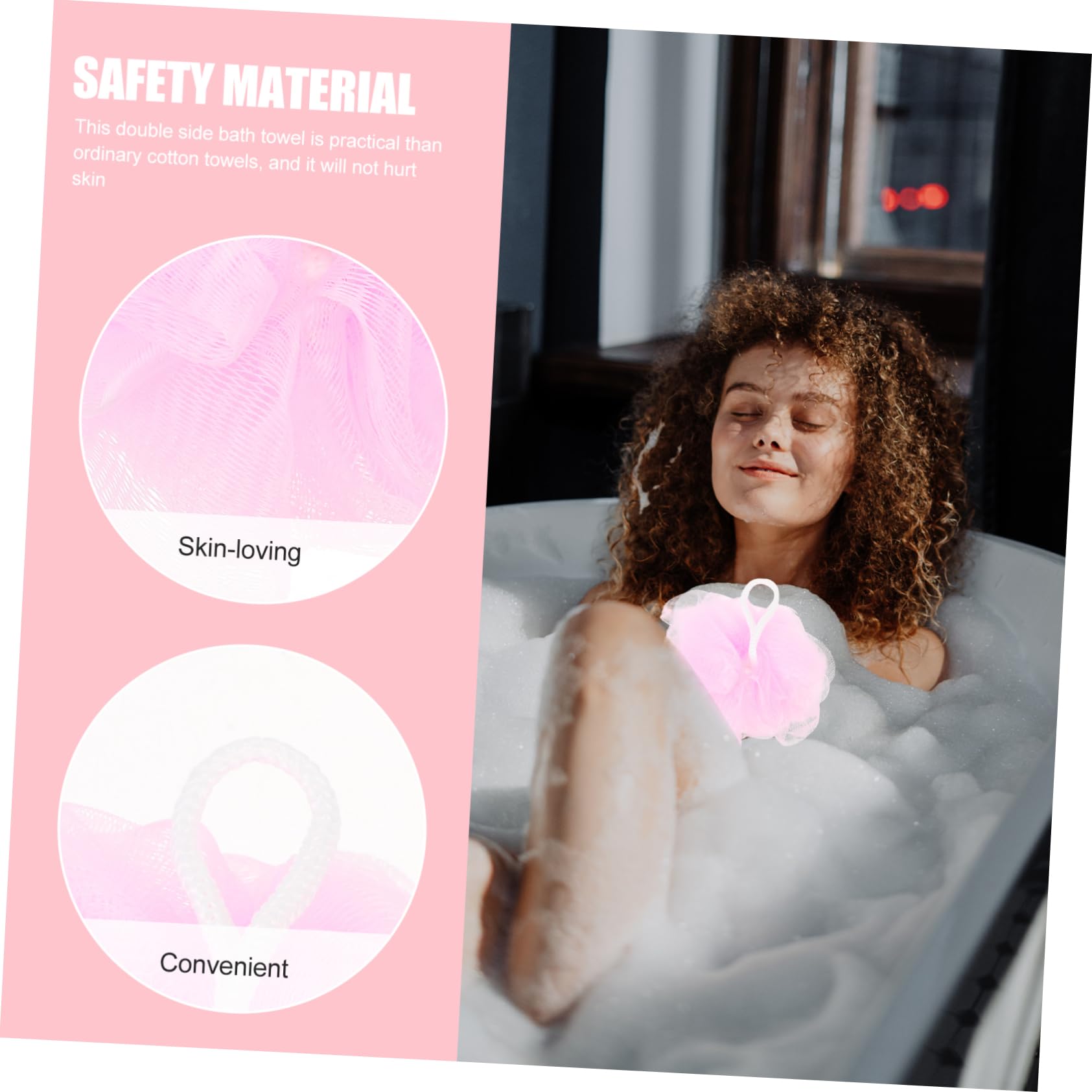 minkissy 5 Juegos juego de toallas de baño de tres piezas correa exfoliante de espalda accesorios de baño guantes depurador de toalla de baño portátil Cuerpo traje de tres piezas