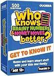 Jeux de conseil familial pour les enfants 8-12 — ensemble 4 en 1 Jeux de famille pour enfants et adultes — Qui le sait mieux — 2000+ Questions pour les âges 5+ — Don de quiz pour les cartes éducatives et amusantes pour les adolescents pour le voyage et la fête