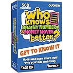 QUOKKA Board Games for Kids 8-12 and Family - STEM Card Game for Kids Age 12+ - Who Knows Math Finance Economics Better? - Educational Quiz with 500+ Questions - Great for Learning and Game Night