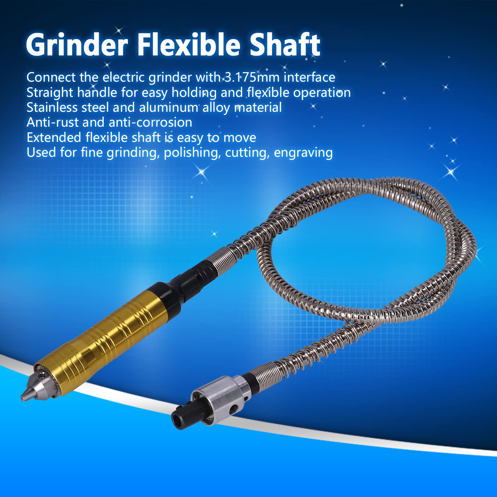 Grinder Flexible Shaft Extension Cable Chuck Handle Electric Polisher Adapter Accessories
