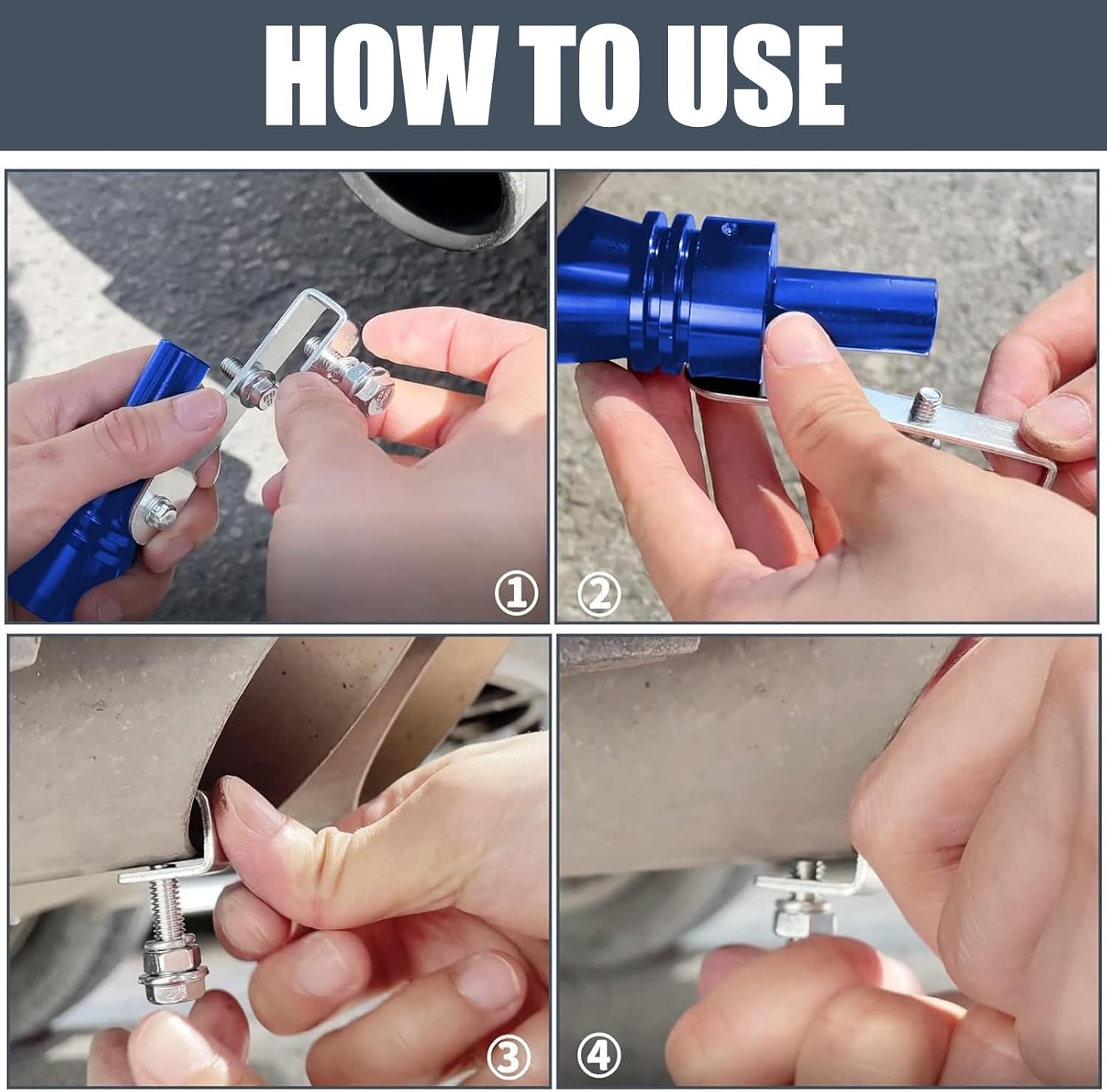 Turbo Sifflet En Alliage D'aluminium Voiture Véhicule Tuyau D'échappement Sifflet Automobile Modifié Turbo Son Queue Gorge