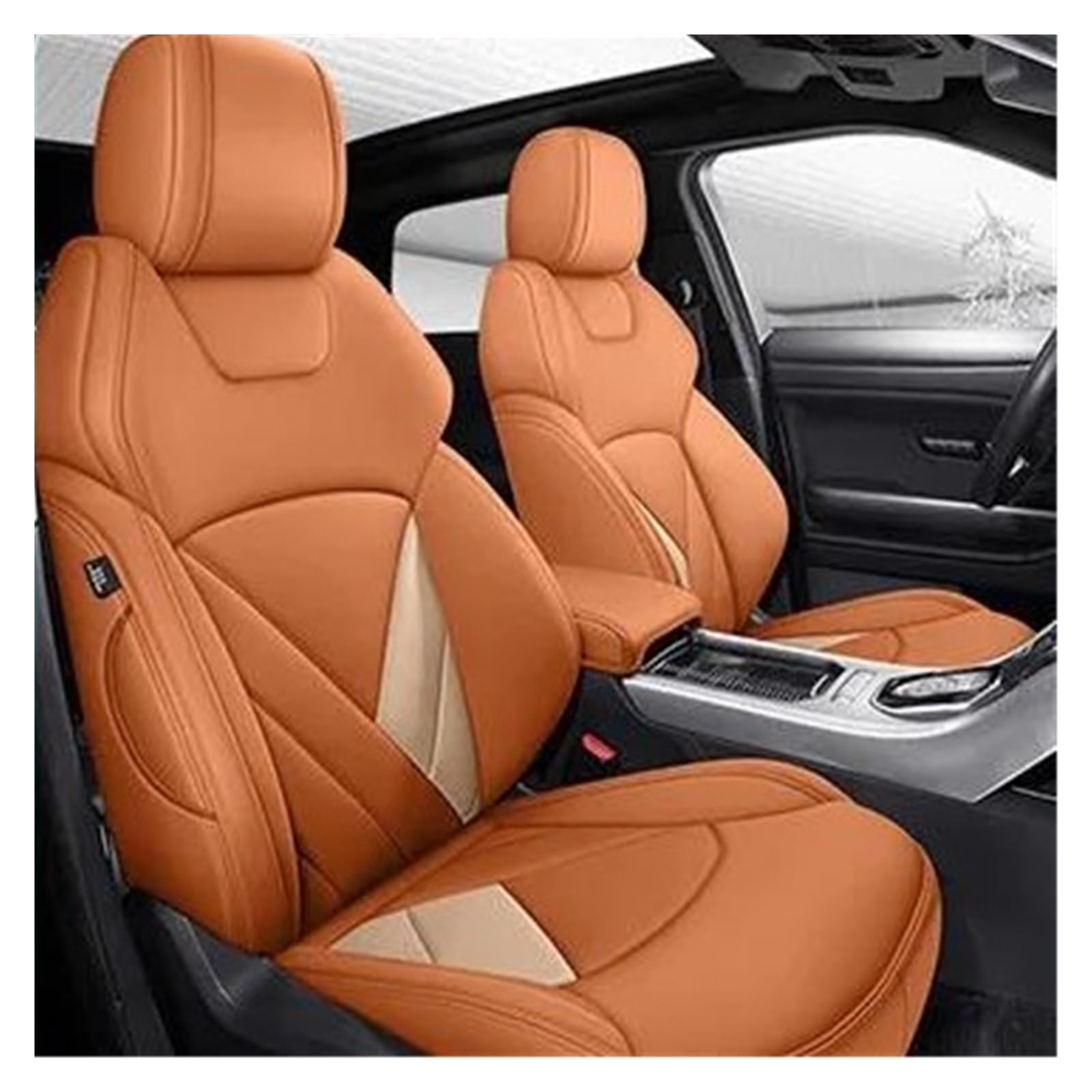 Seat Covers Set For Jetour For X70 For X90 For Plus For Arrizo For Geely For Atlas For Pro For Monjaro Custom Car Seat Covers Cushion Protector(Color 15-5 seat)