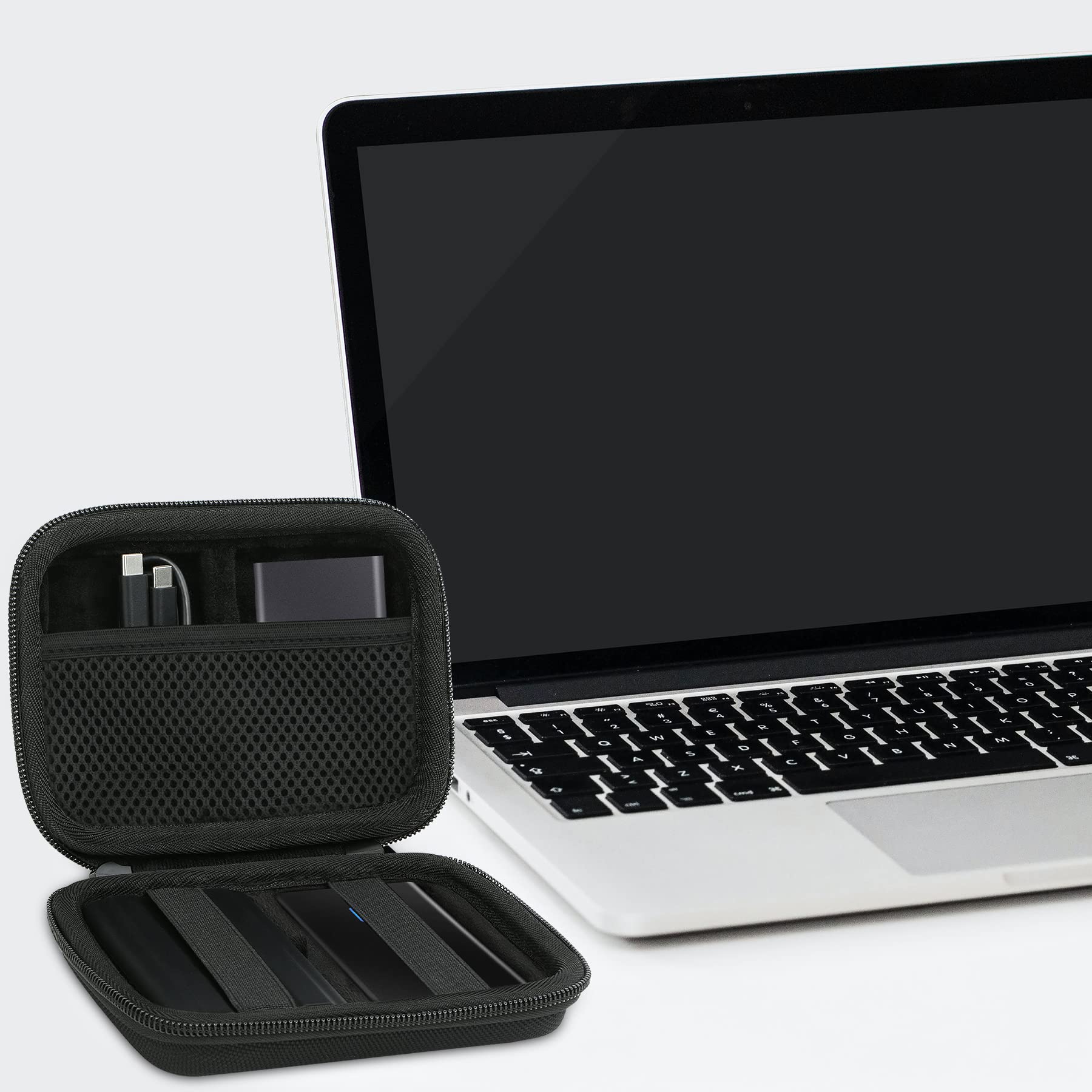 Aenllosi Borsa Case Custodia per Samsung T7/T7 Shield/T7 Touch/T9 SSD Esterno Portatile Hard Disk Esterno (Ferroso)