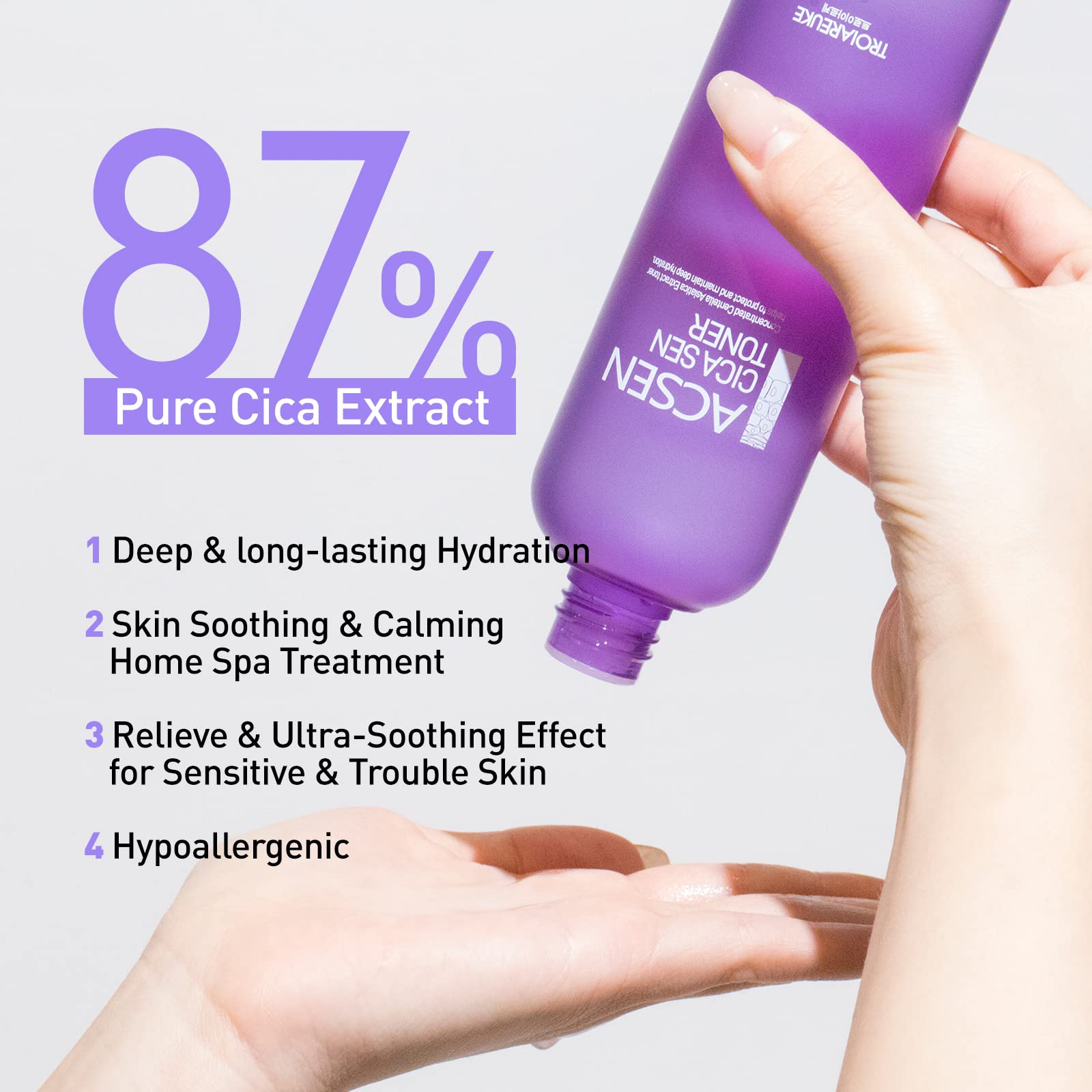 Amazon.com: TROIAREUKE ACSEN CICA SEN Toner, High-CICA Soothing