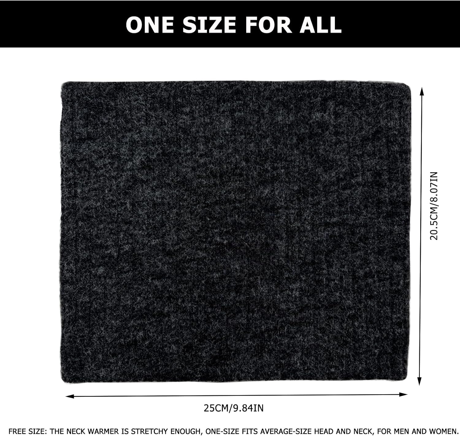 3 Pack Winter Neck Warmer & Ski Mask for Men Women Thermal Warm Fleece Face Mask Neck Gaiter Scarf Gift - Image 4