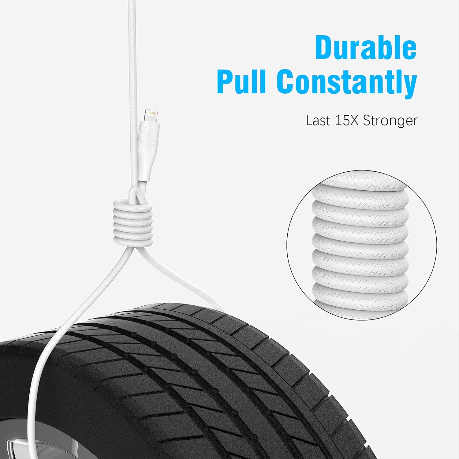 Hottest Sales 10ft iPhone Charger Cable Apple MFi Certified 10 Foot 3Pack Lightning Charging Cord for iPhone 13/12/11 Pro/X/Xs Max/XR/8 Plus/7/6/6s/SE/5c/5s/5 iPad Air 2/Mini USB Charge